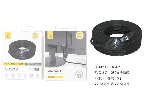One Plus 2104202 Nb1420 Cable Vga Macho-Macho 15M