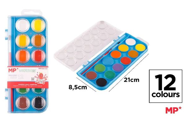 Mp Pp154-01 Pintura Acuarela 12Uds
