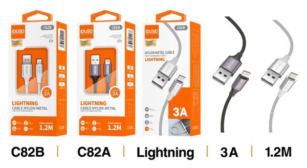 Idusd C82A Cable Nylon Lightning 1.2M 3A