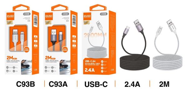 Idusd C93A Cable Nylon Type-C 2M