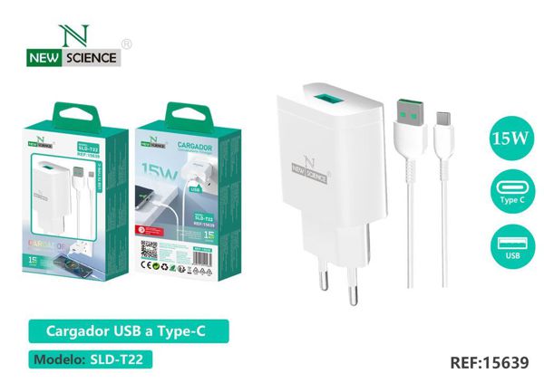 New Science Sld-T22 Cargador Type-C 3.0A 15W