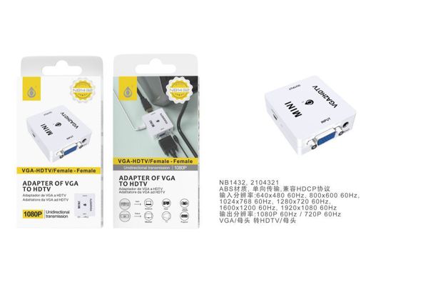 One Plus 2104321 Nb1432 Adaptador De Vga A Hdtv H-H
