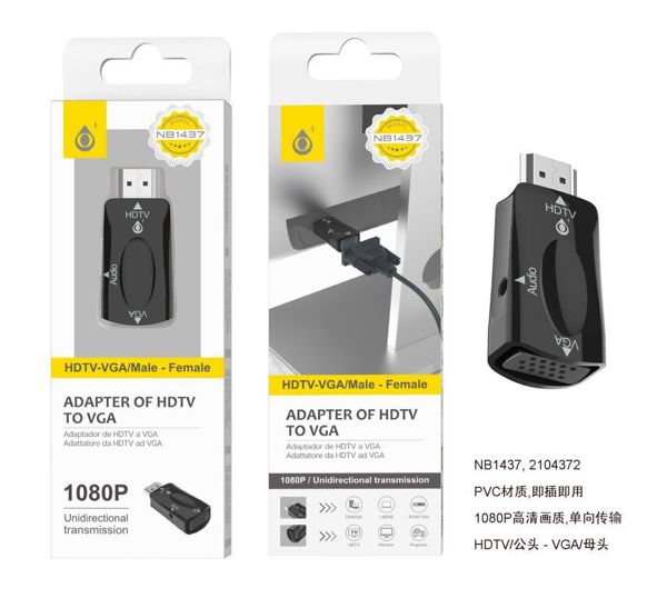 One Plus 2104372 Nb1437 Adaptador HDMI A Vga 1080P