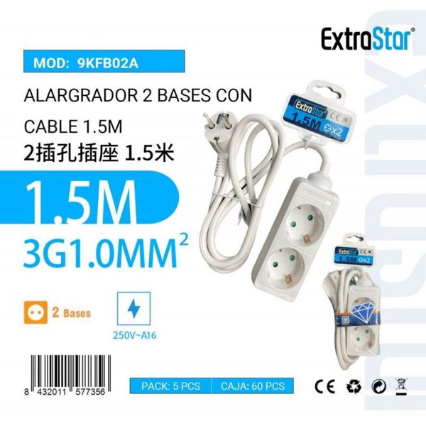 Extrastar 9Kfb02A Alargador 2 Base 1.5M