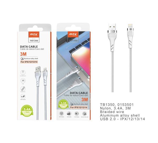 Mtk 0153502 Tb1350 Cable Dato Iph 5-14 3.4 3M