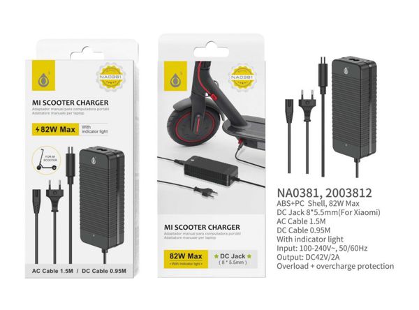 One Plus 2003812 Na0381 Cargador Patinete Xiaomi 42V/2A DC