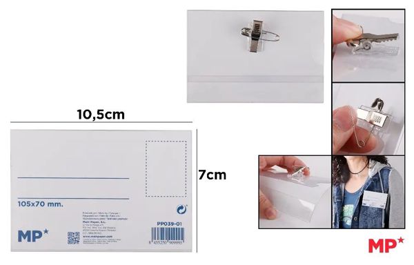 Mp Pp039-01 Tarjeta Identificanccion Horizontal 105*70Mm