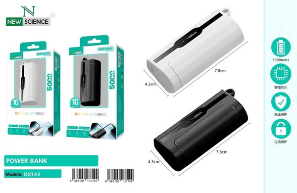New Science Dx143 Bateria Externa 5000Mah