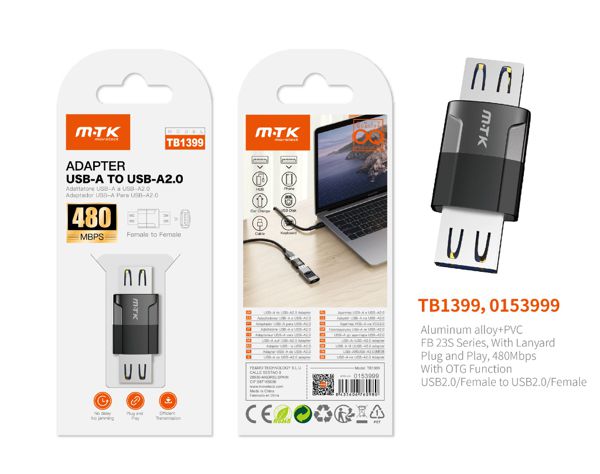 Mtk 0153999 Tb1399 Adaptador Otg Correa USB 2.0