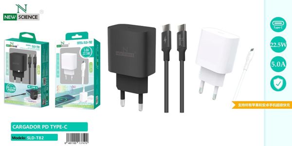 New Science Sld-T82 Cargador Pd+Type-C