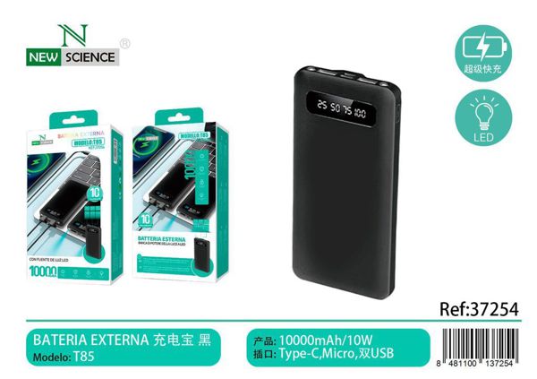 New Science T85 Bateria Externa 10000Mah