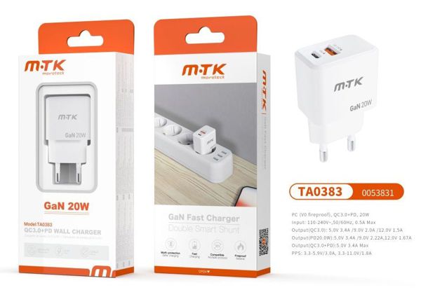 Mtk 0053831 Ta0383 Cargador Gan Rapido Type-C