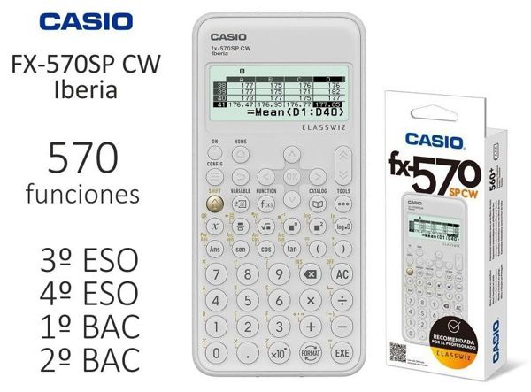 Casio Fx-570Spcw Calculadora Cientifica