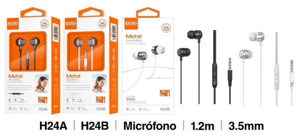 Idusd H24A Auriculares Metal 3.5Mm