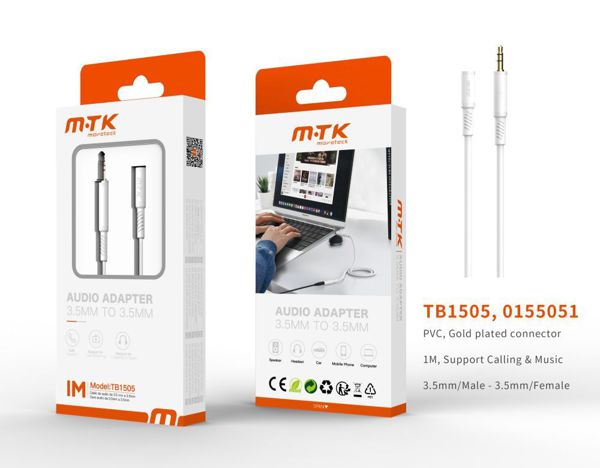 Mtk 0155051 Tb1505 Luxury Cable Audio 3.5Mm M-H