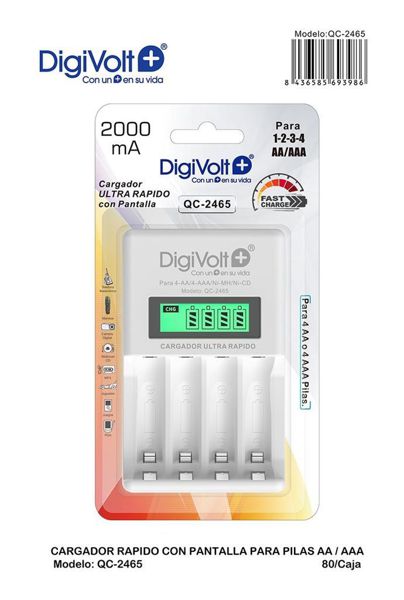 Digivolt Qc-2465 Cargador Ultra Rapido Aa/Aaa