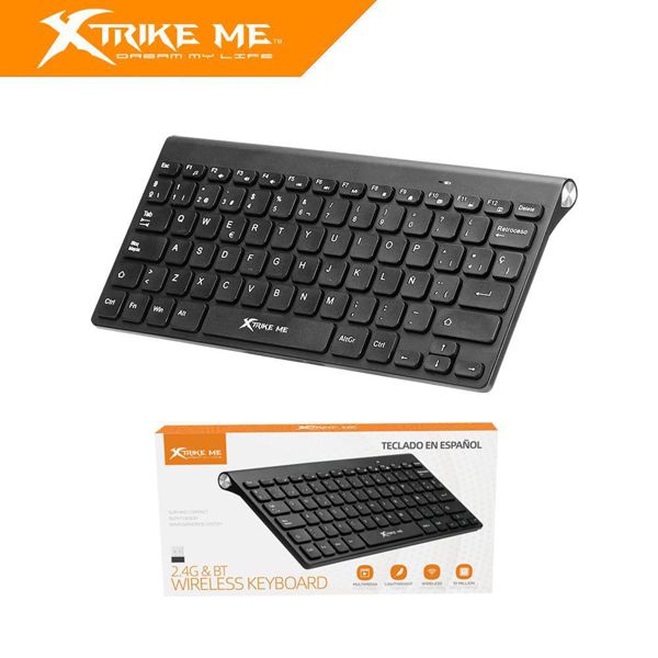 Xtrike Me Kb231W Teclado Inalambrico 2.4 Bt5.1