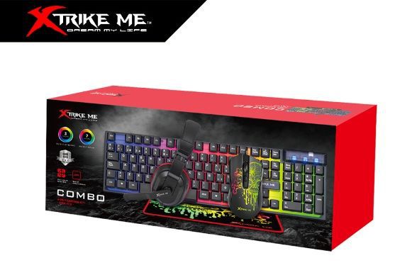 Xtrike Me Cmx413Sp Kit Gaming 4En1