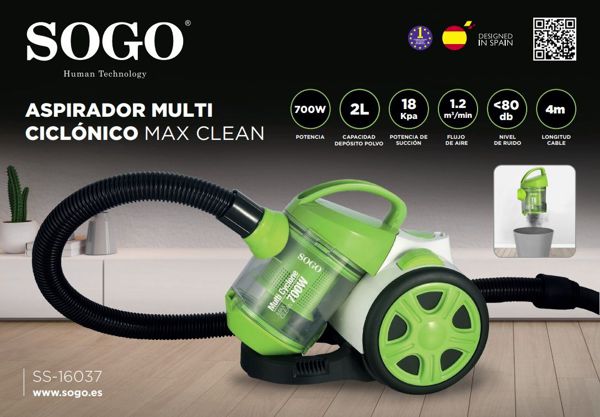 Sogo Ss-16037 Aspiciclonica Max Clean 700W
