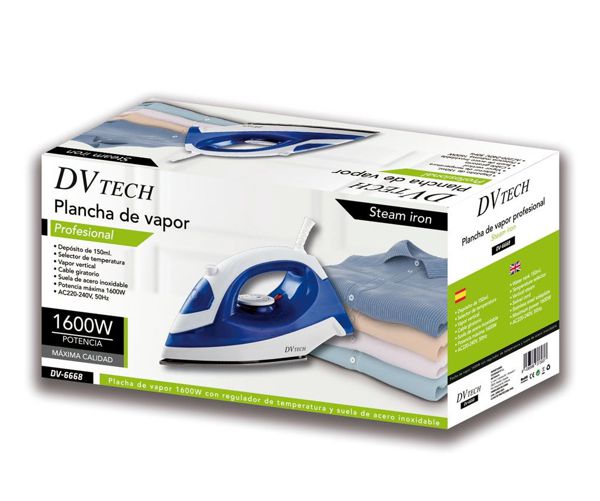 Dv-Tech Dv-6668 Plancha De Vapor 1600W