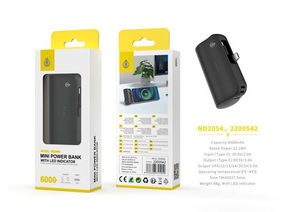 One Plus 2200542 Nd2054 Powerbank 6000Mah/22.2Wh
