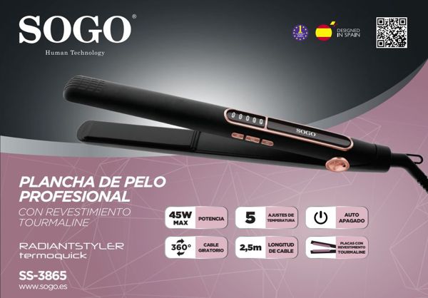 Sogo Ss-3865 Plancha De Pelo