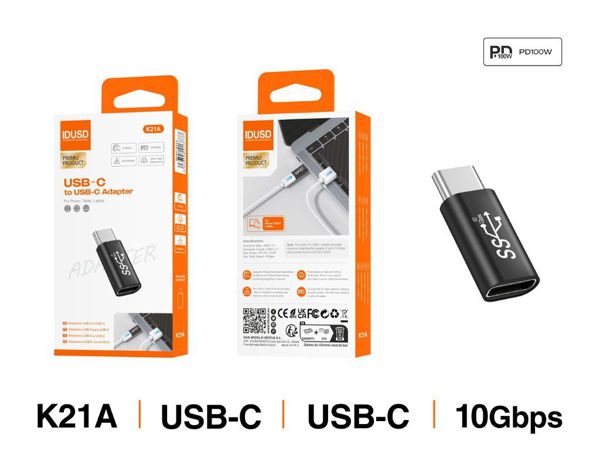 Idusd K21A Adaptador USB-C A USB-C 3.1 M/H