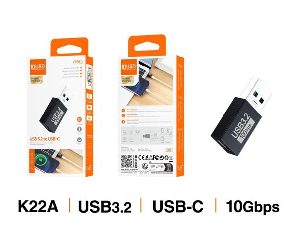 Idusd K22A Adaptador USB 3.0 A USB-C 3.2 M/H