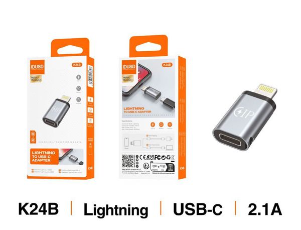 Idusd K24B Adaptador Lightning A USB-C M/H