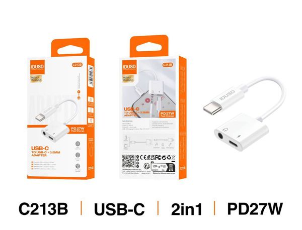 Idusd C213B Adaptador USB-C A USB-C 3.5Mm