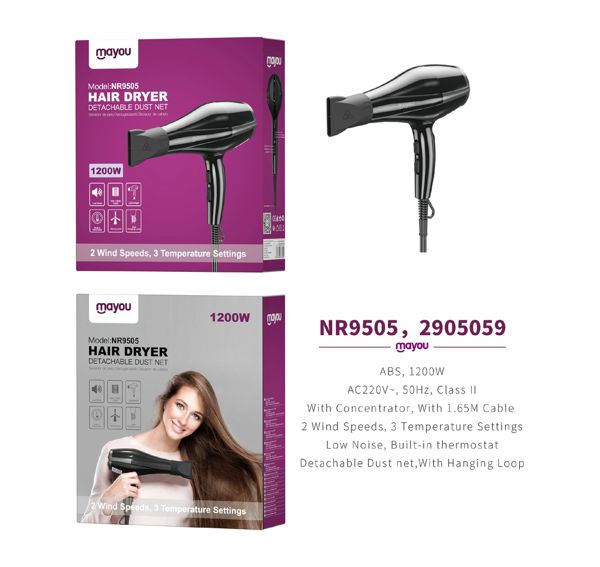 One Plus 2905059 Nr9505 Secador Pelo 2 Velocidades