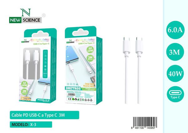 New Science X-3 Cable Type-C A Type-C 3M
