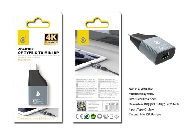 One Plus 2105160 Nb1516 Adaptador Type-C A Mini Display