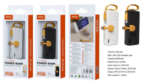 Mtk 0251351 Td2135 Power Bank Indicador