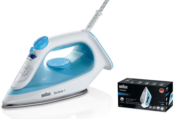 Braun Plancha De Vapor Texstyle 1 Si1050Bl Con Suela Superceramic