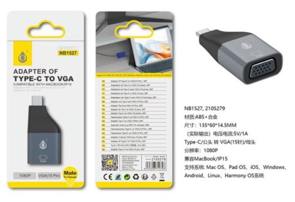 One Plus 2105279 Nb1527 Adaptador Type-C A Vga