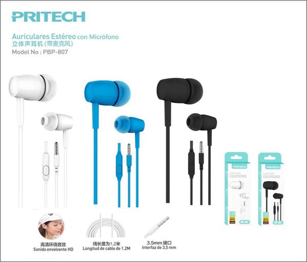 Pritech Pbp-807 Auricular Con Cable