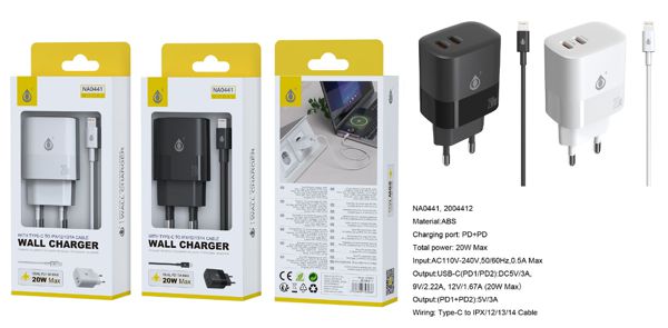 One Plus 2004411 Na0441 Cargador Red Fort 2 Puerto USB-C