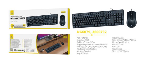 One Plus 2600792 Ng6079 Combo De Teclado