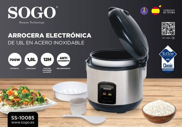 Sogo Ss-10085 Procesador De Arroz 1.8L