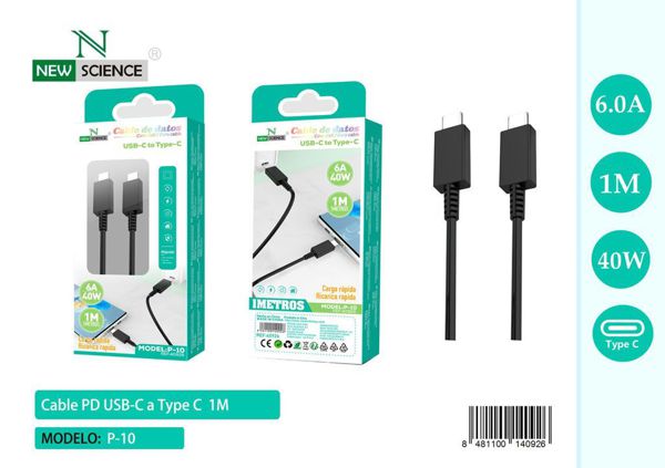 New Science P-10 Cable Type-C A Type-C 1M