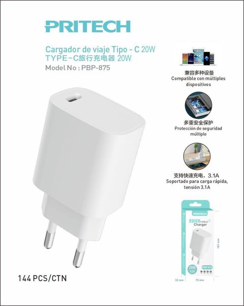 Pritech Pbp-875 Cargador De Movil