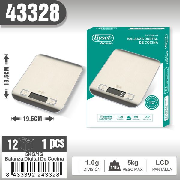 Liyset Eks-012 Balanza Digital De Cocina