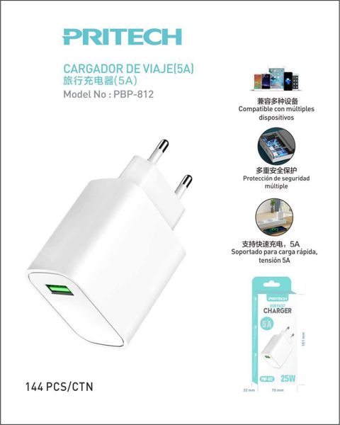 Pritech Pbp-812 Cargador USB 5A