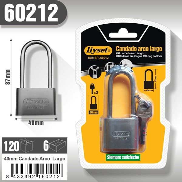 Liyset Candado Arco Largo 40Mm