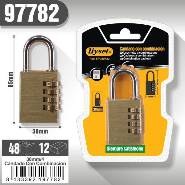 Liyset Candado Con Cambinacion 38Mm/