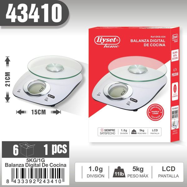 Liyset Eks-034 Balanza Digital De Cocina