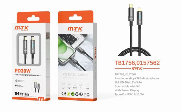Mtk 0157562 Tb1756 Cable Datos Aluminio Trenzado Indicador