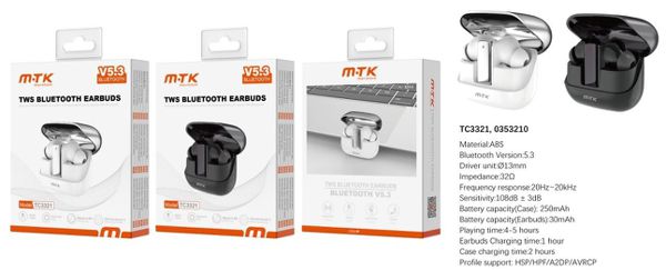 Mtk 0353210 Tc3321 Luxury Auricular Tws BT 5.3