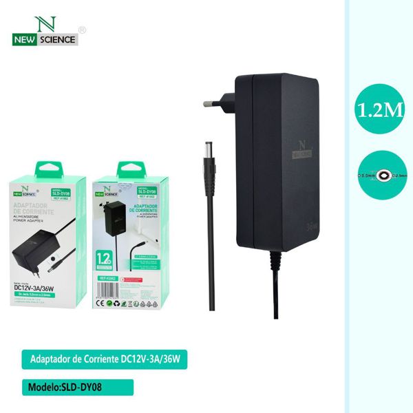 New Science Sld-Dy08 Adaptador De Corriente 12V-3A/36W 1.2M